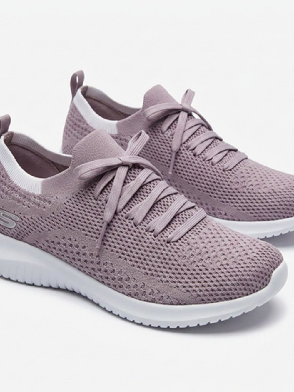Skechers Womens 8 Ultra Flex Statements 12841 Mauve Purple Casual Shoes Sneakers
